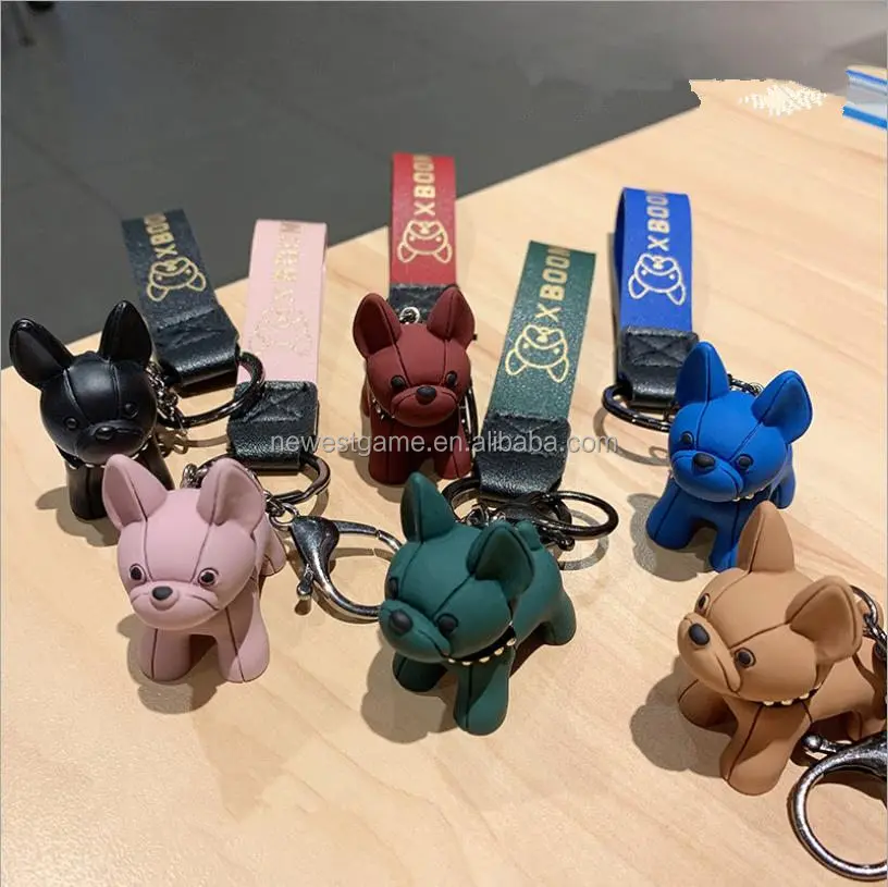 

Europe and America Lovers dog key chain doll pendant INS cartoon fashion pterosaur Keychain car bag pendant gifts