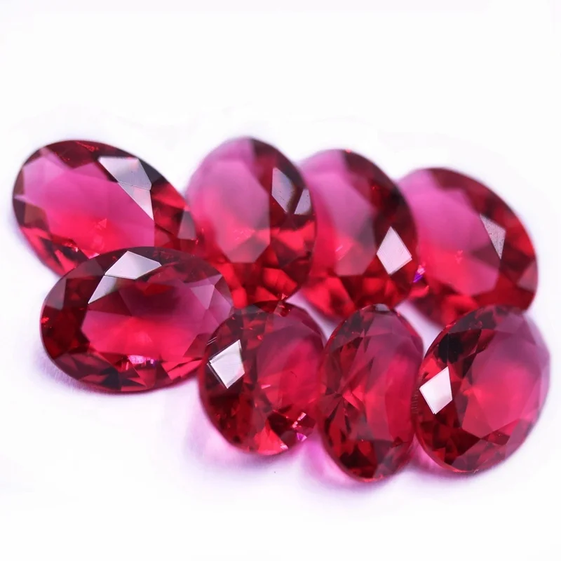 

Redleaf Jewelry Wuzhou gemstone wholesale oval shape rose glass gems