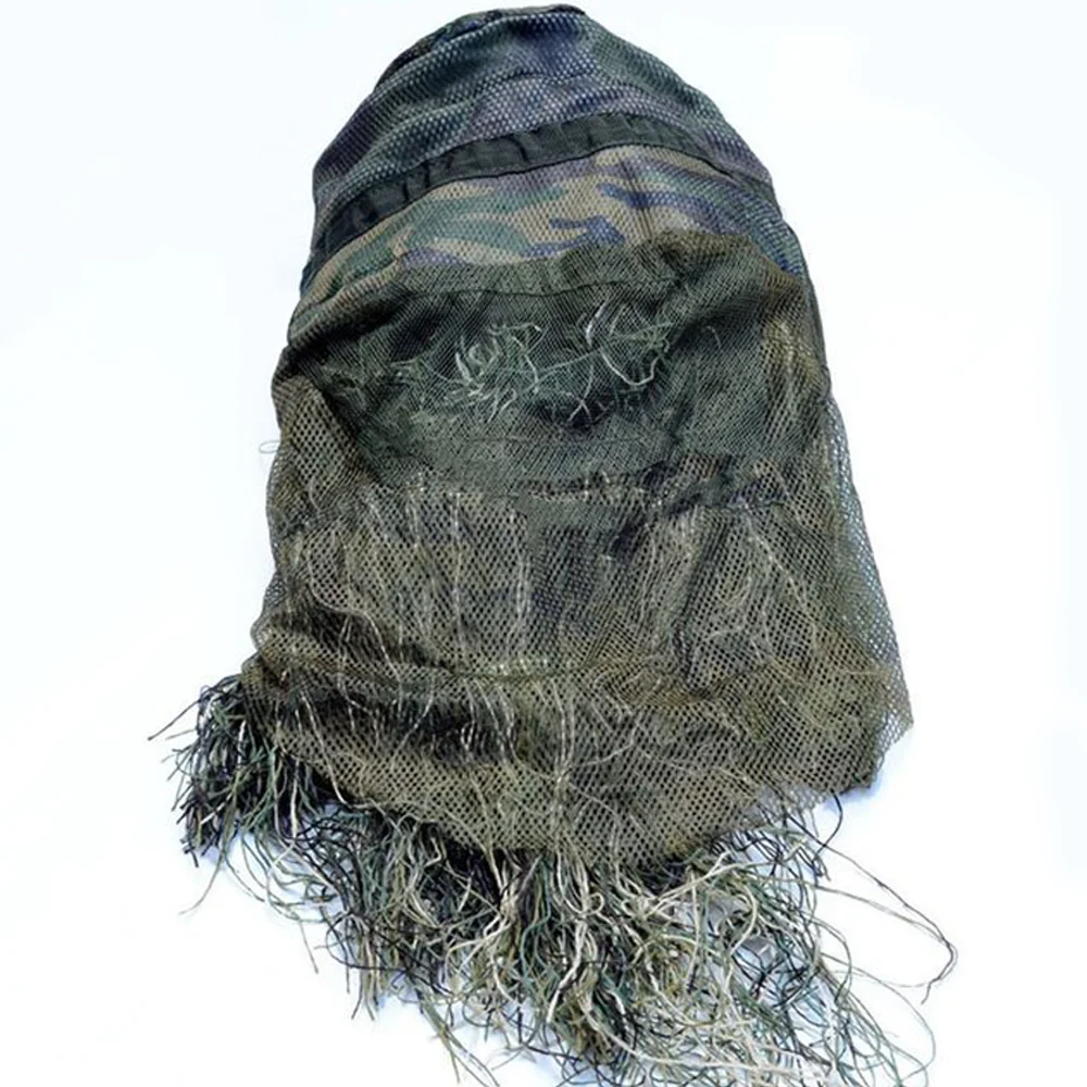 

New Full Face Military Jungle Camouflage Hat Hunting Cap Ghillie Suit Hat Camo Caps for Sniper Hunt Deer, Jungle camouflage / desert camouflage