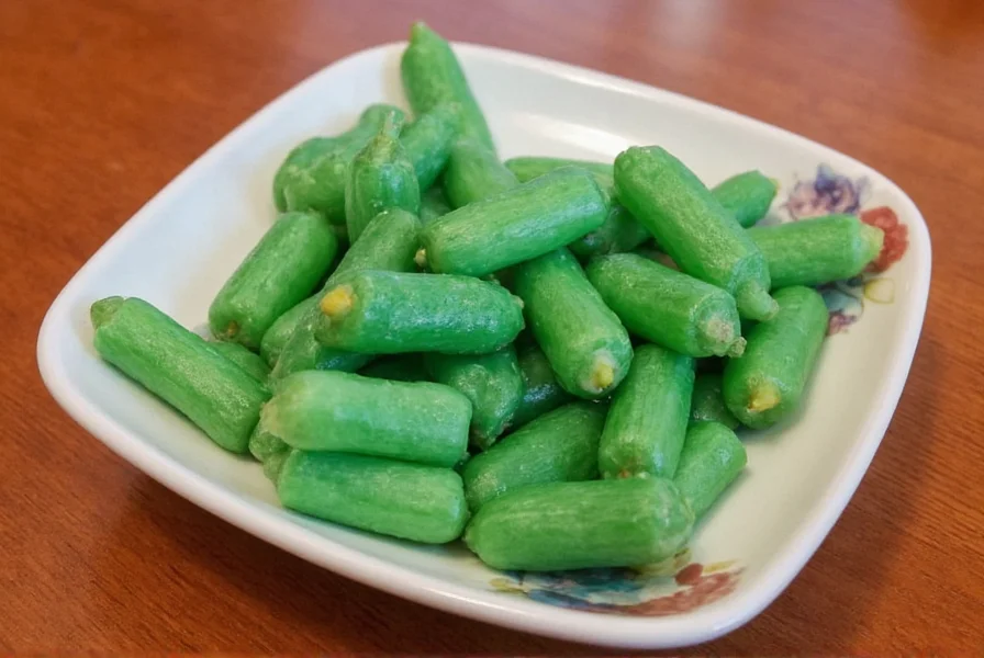 Side-by-side comparison of Padrón peppers and shishito peppers showing differences in shape and color
