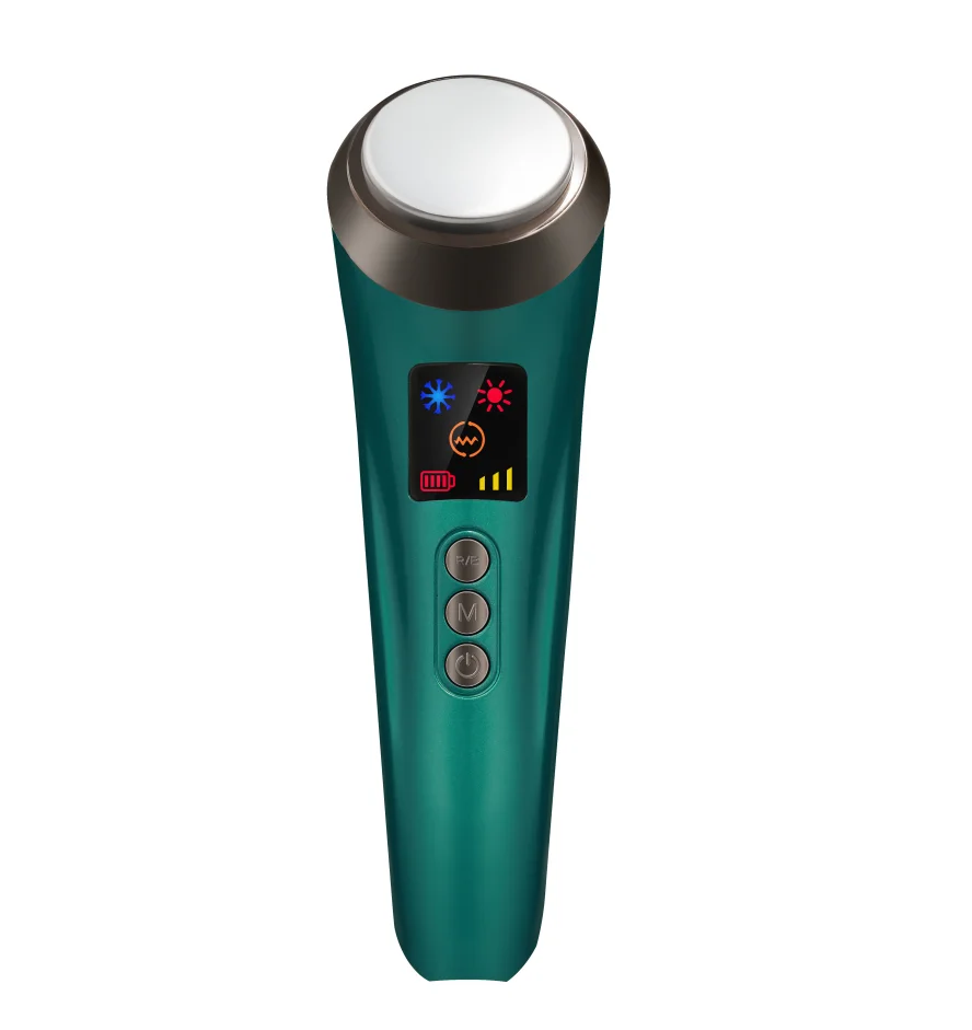

tighten skin machine skin scrubber ultrasonic hot and cold led light facial cleaning, Customized