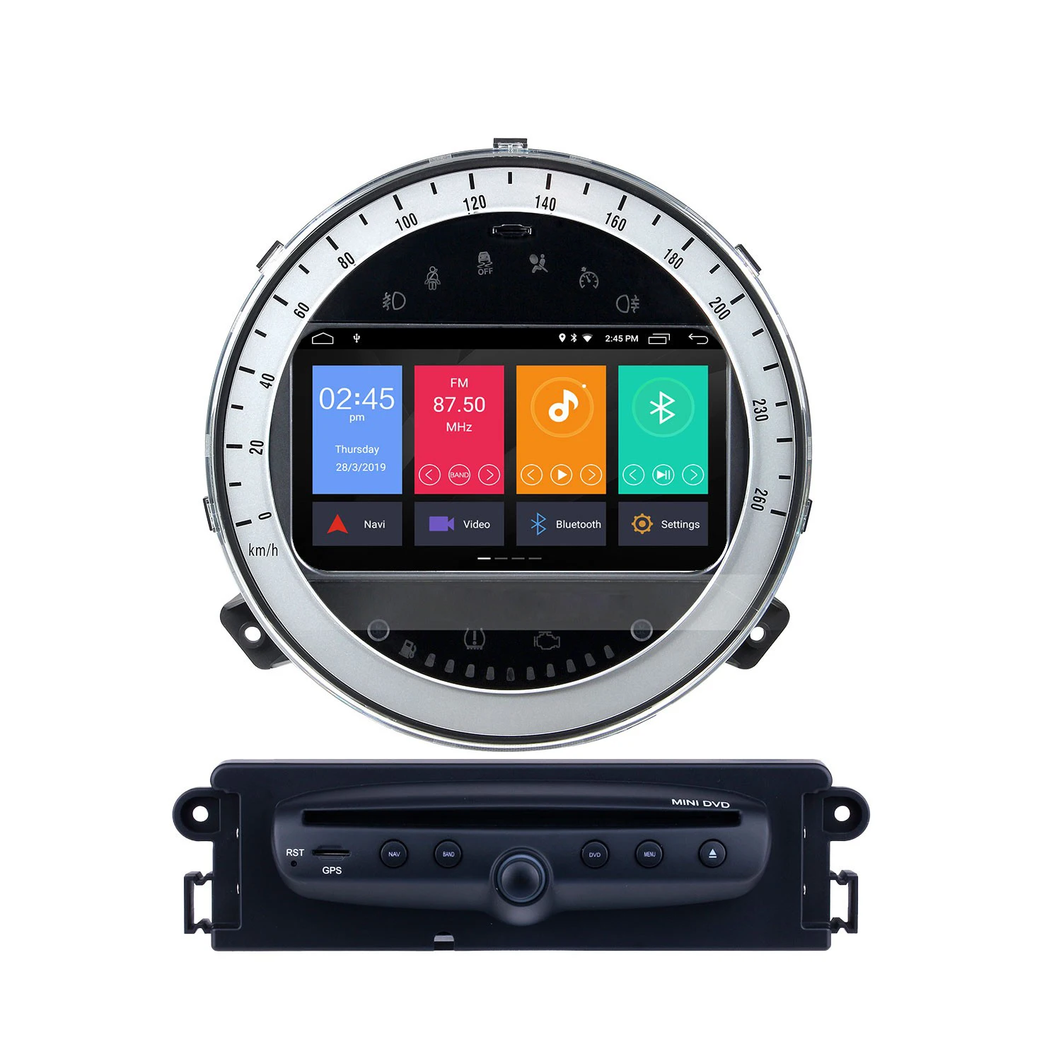 

Android 10.0 Car GPS Navigation DVD Player For BMW Mini Cooper 2006-2013 With Radio 1080P Video USB SD Rearview Camera