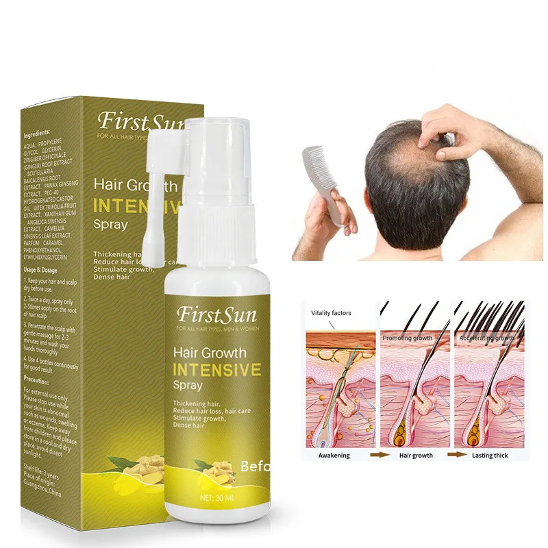 

Natural Hair Growth Serum Nutritious And Supple Hair Growth Intensive Spray, Bronze