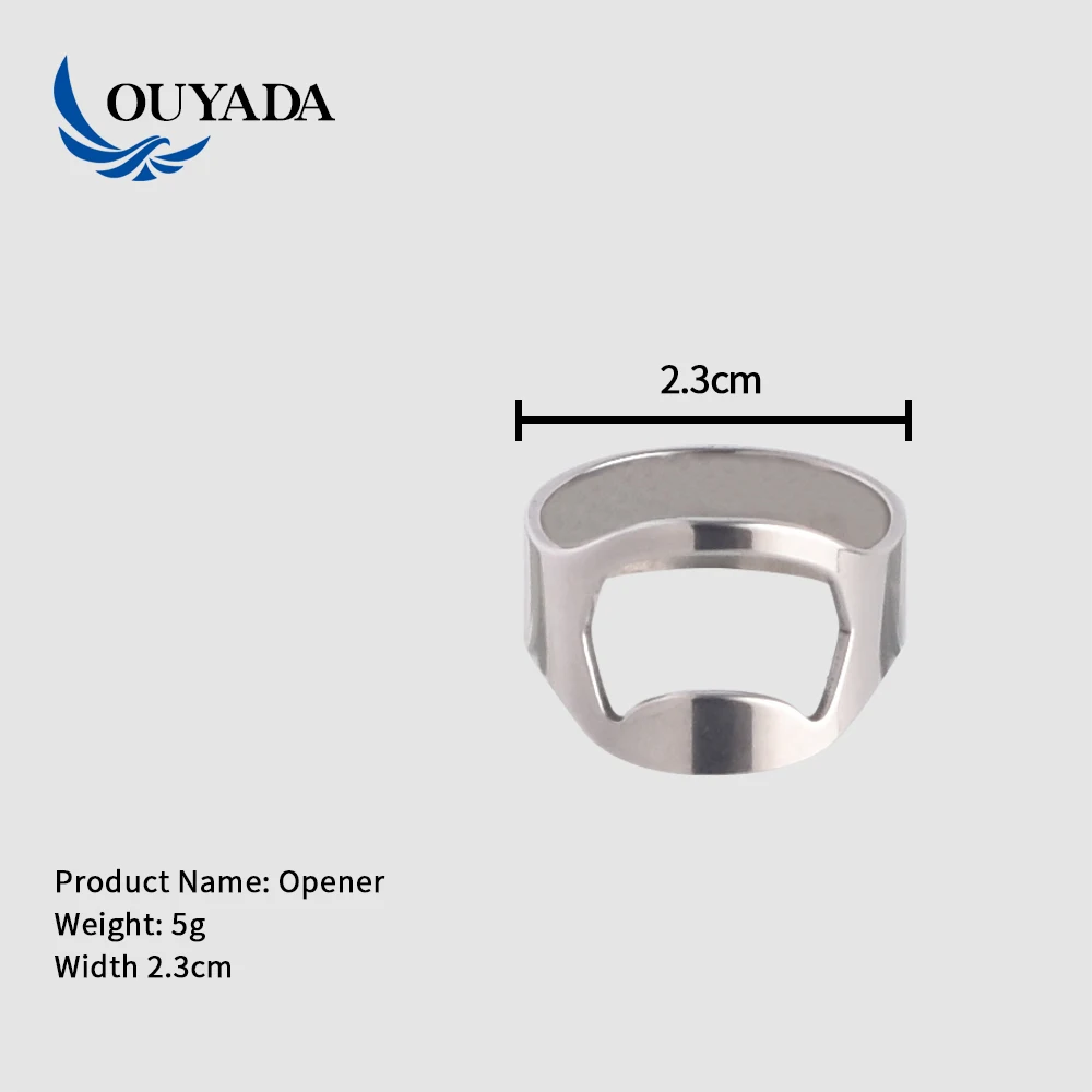 
Factory Direct customised personalised souvenir stainless steel ring round cap bottle opener kit 