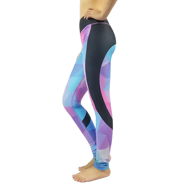 

Women High Waist Sublimation Fitness Tights Print Spandex Yoga Pants, Customer's request