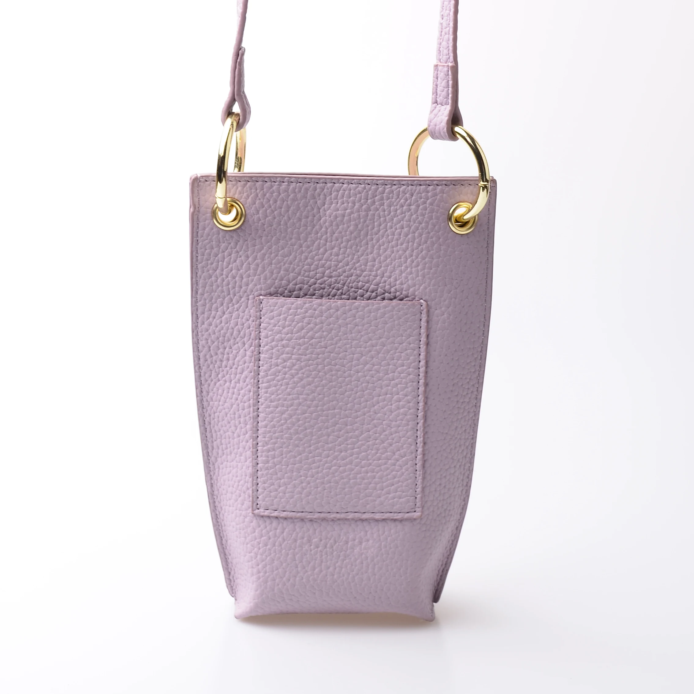 

pu leather waterproof mobile phone shoulder bag Magnetic button mobile phone bag women mobile phone bag, White/purple