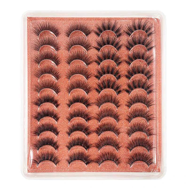 

Wholesale hot selling faux mink volume lash faux mink strip eyelashes book