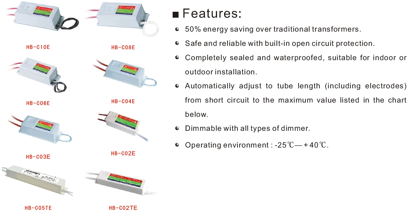 Hongba Hb Neon Pro High Voltage 230v Indoor Outdoor 9kv 10kv Neon