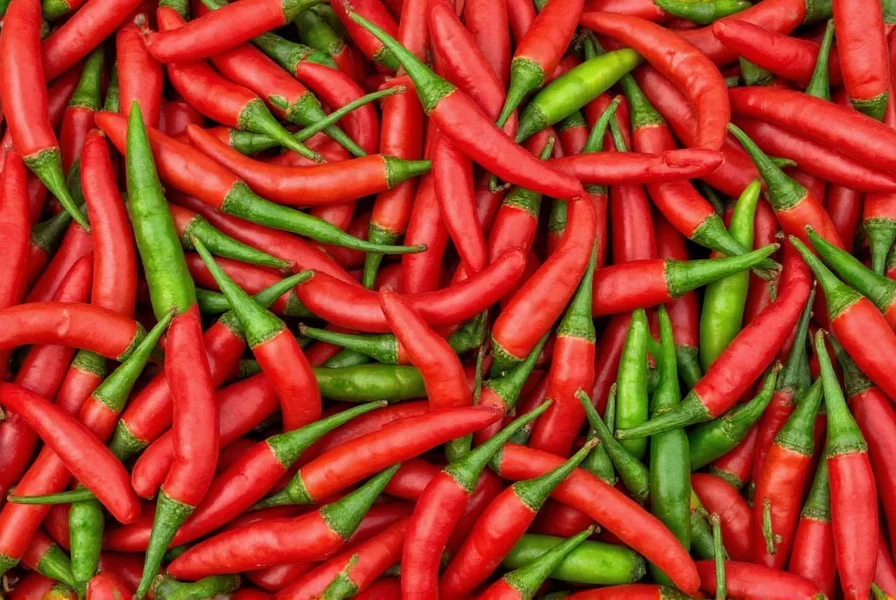 Toasting dried chili peppers in a pan