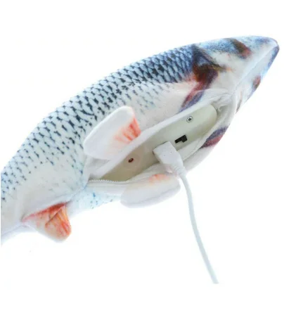 

Wholesales Realistic Wiggle Fish Catnip Toys Moving Cat Kicker Fish Toy Electric Catnip Fish Toys