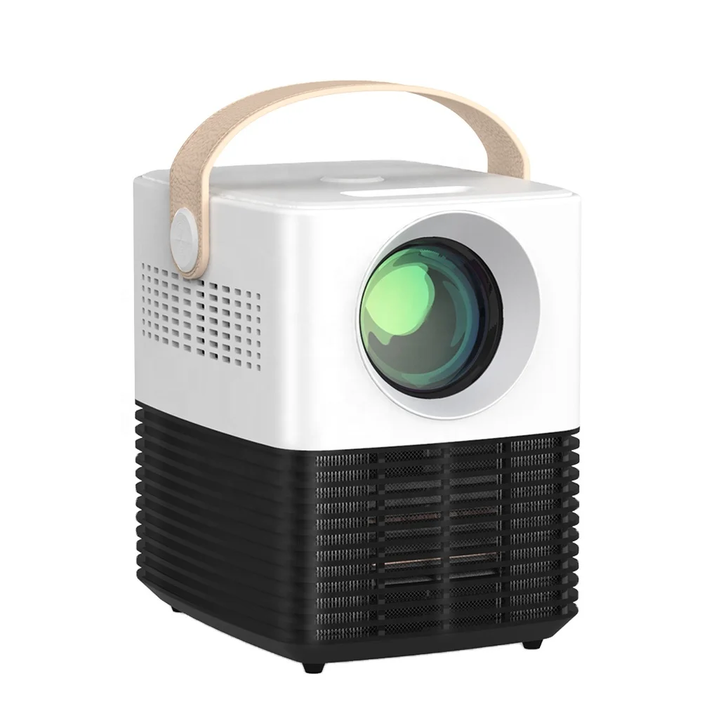 Salange P50 Basic Mini Projector mobile 2500 lumens 800*480p Home Theater Proyector with USB,Tiny Noise Video Beamer proyector