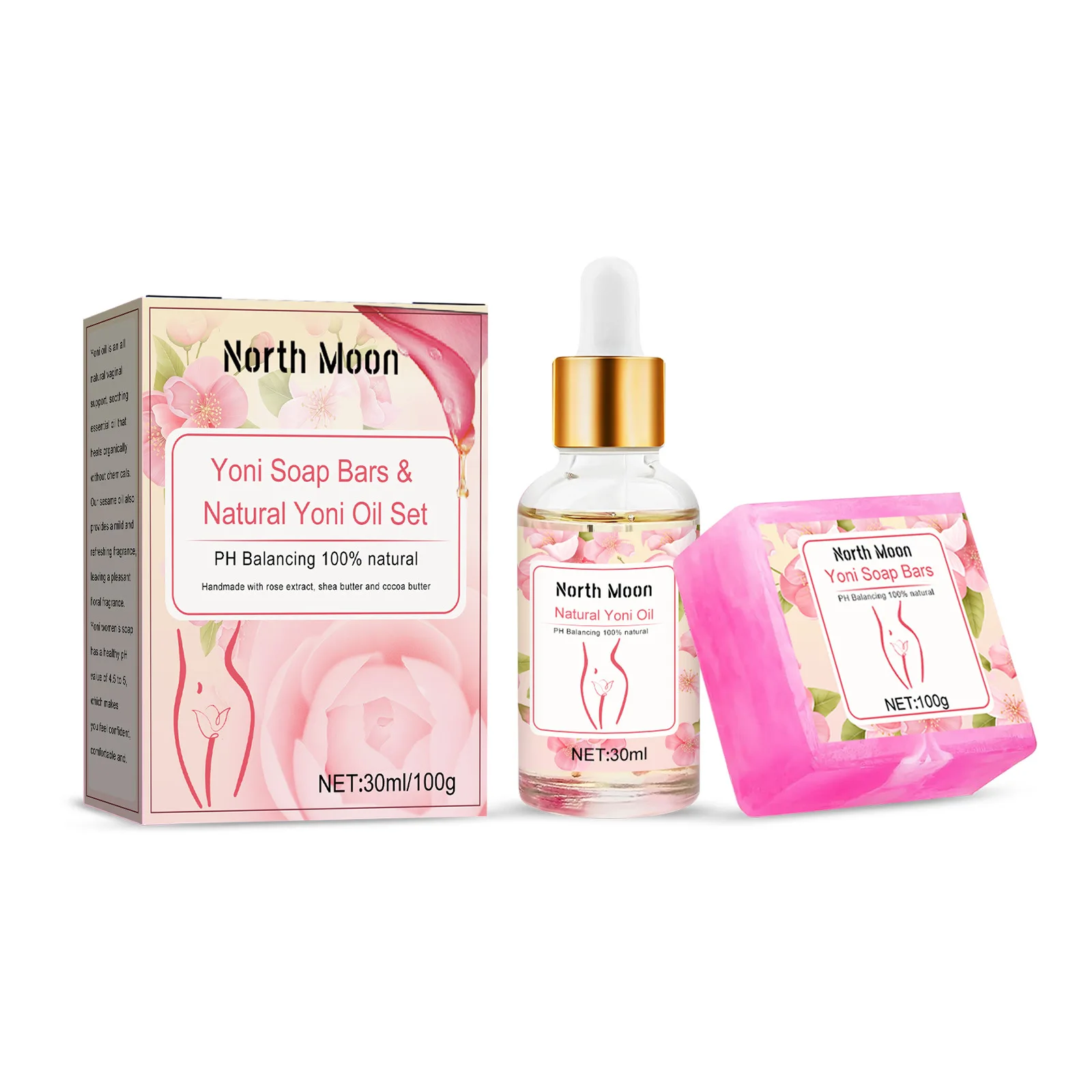 

Private Label Yoni Soap Yoni Oil Set Vaginal Wash Ph Balanced Essential Oil Bar Soap Set