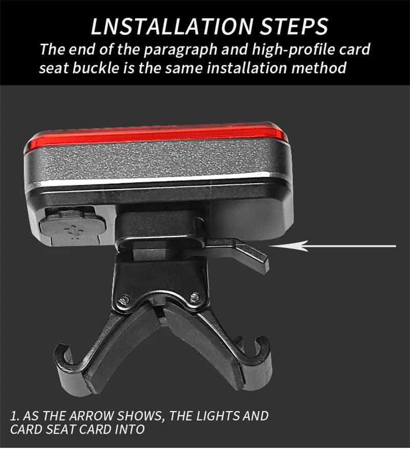Super Bright CREE LED Bicycle Light ,Free Silicone Bike Tail Light,Quick Release Mounting USB Bike Light