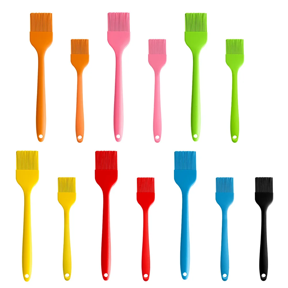 

Deri Oil Brushes For Cake Bread Butter Baking Tools Silicone Basting Brush BBQ Brush, Various color