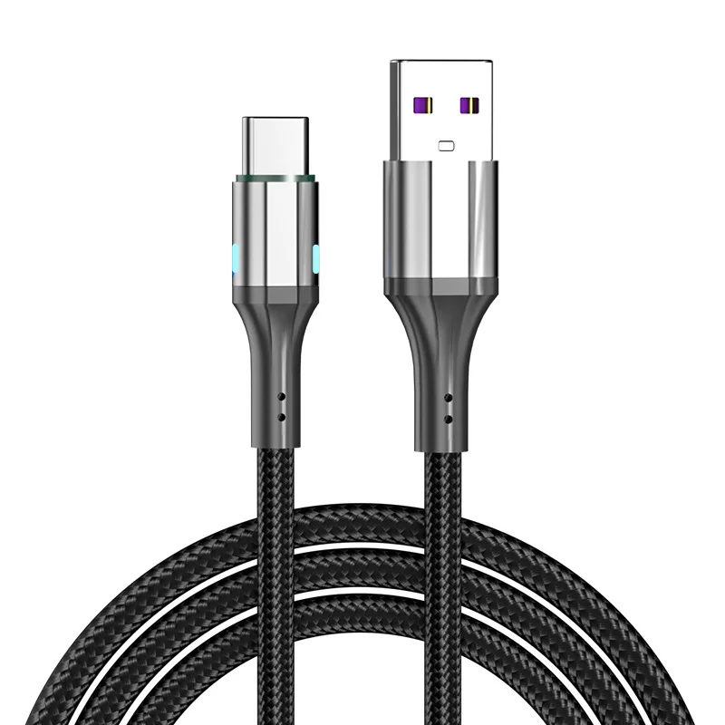 

Mobile Phone Nylon Braided Quick Charge Data Cable 3A USB C Fast Charging For Android