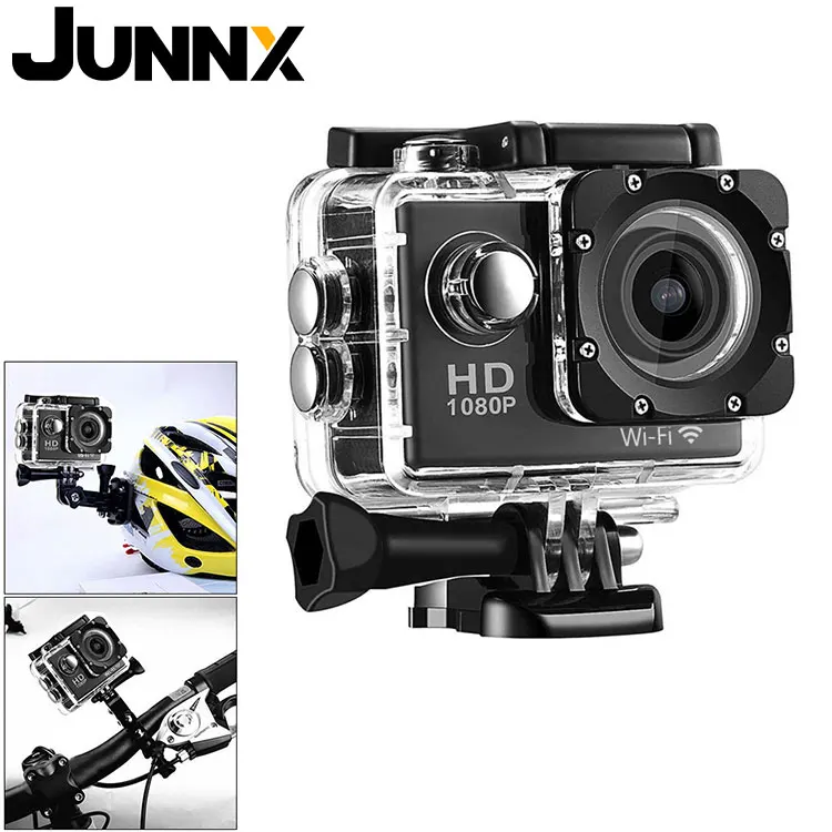 

JUNNX 4 K 30FPS Helmet WiFi Action Camara Outdoor 30M Waterproof DV Camcorder Camara Deportiva Cam 4K Sports Camera