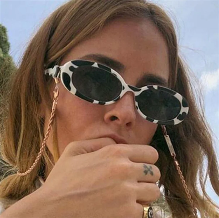 

Fashion frame glasses designer small brand round sunglasses for women, Colorful