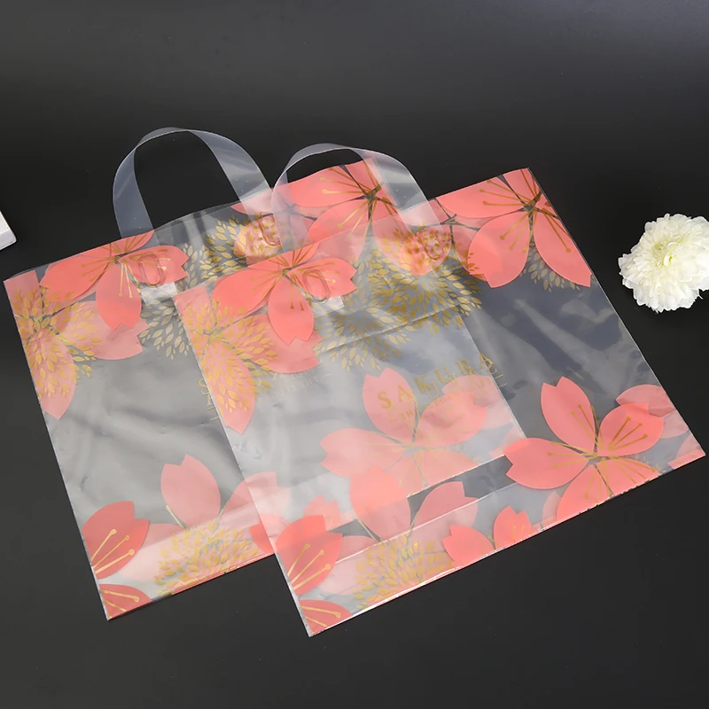 Wholesale Custom Cheap Plastic Flexible Loop Handle Bag Ldpe Shopping