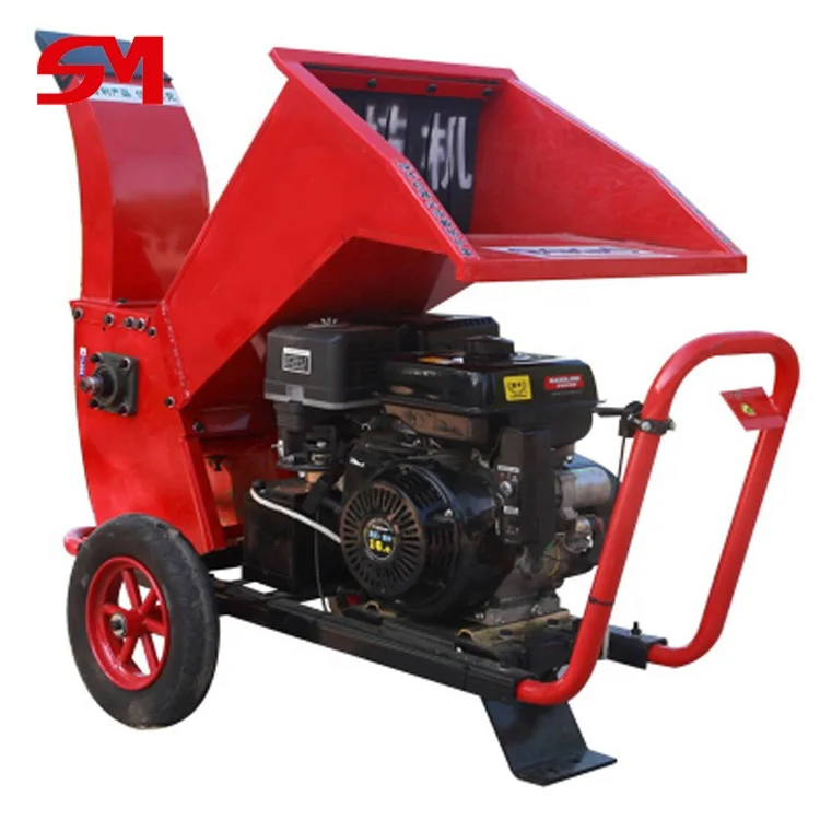 High-Efficiency And Energy-Saving Diesel Wood Chipper Shredder 15 Hp