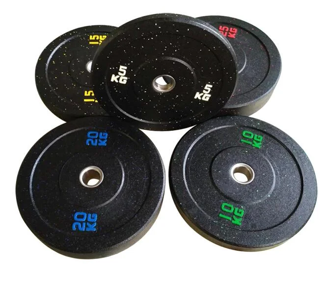 

Customized Logo Crumb Hi-temp Bumper Rubber Weightlifting Training Plates, Red