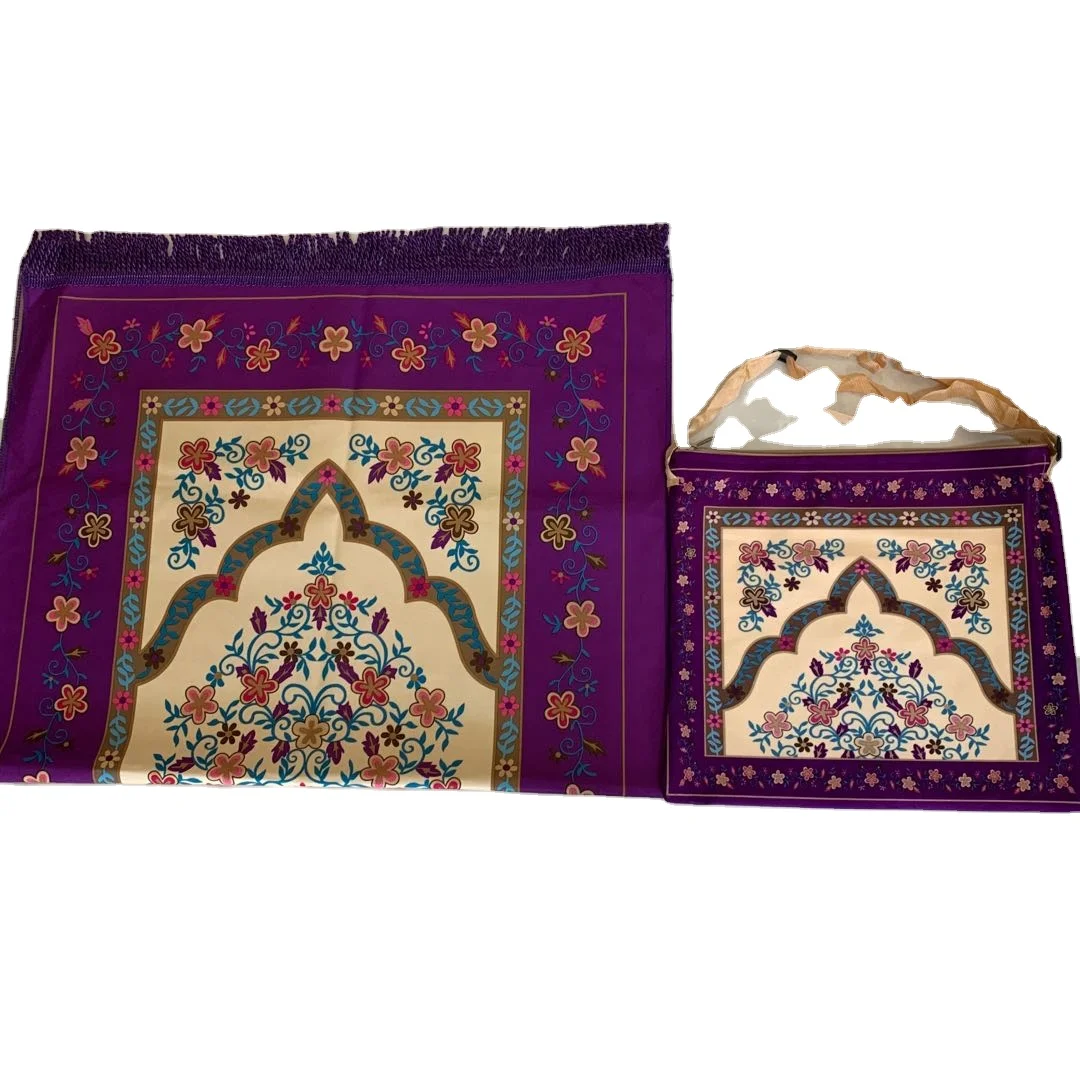 Wholesale Prayer Mat Muslim Prayer Rug,With Compass Pocket Sized Carry