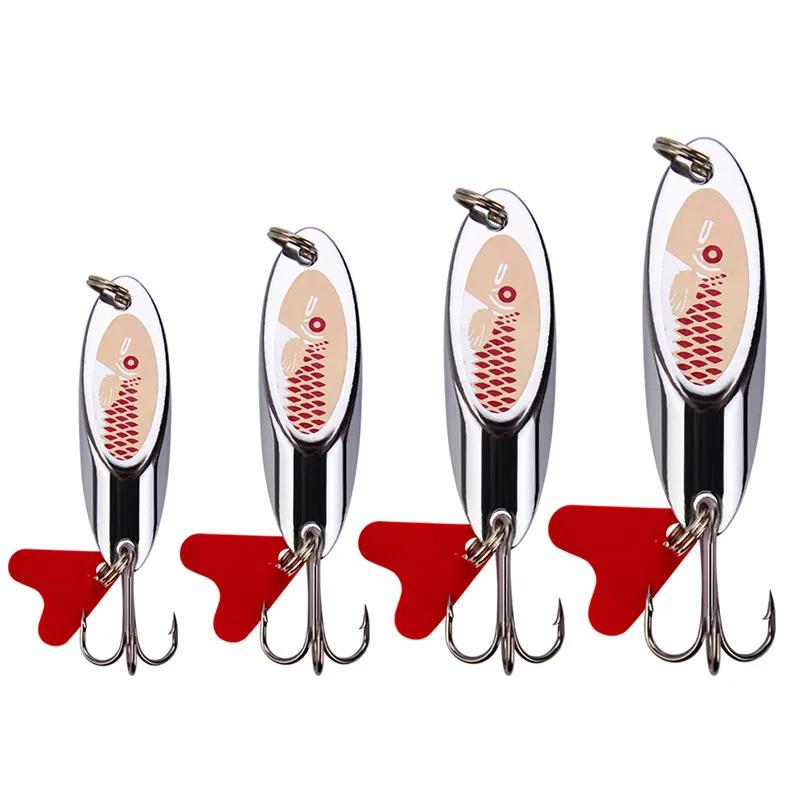 

7g 10g 14g 21g Wholesale General oblique cut Laser sequins road fishing bait fishing gear with hook