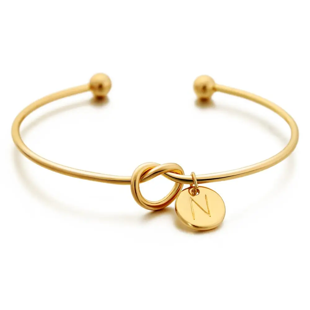 

2020 New style Letter Bracelet Jewelry for Party Metal Charm Bracelet Gift for Friend Women's Heart Pendant Bracelets, Customized color