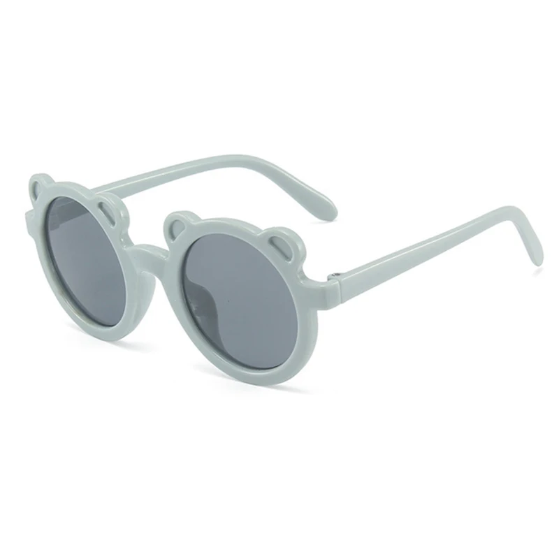 

Children cool decoration cute bear round sunglasses with pc lenses