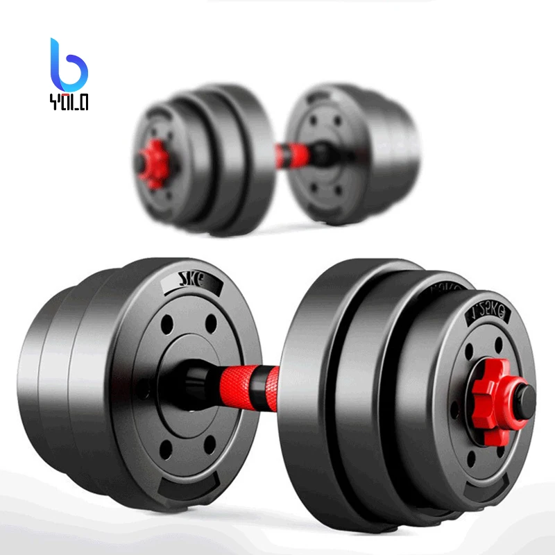 

PE Pair of Weights Gym Detachable 10KG Dumbbell Set 40kg Home Use cheap Dumbbell Barbell Sets for sale