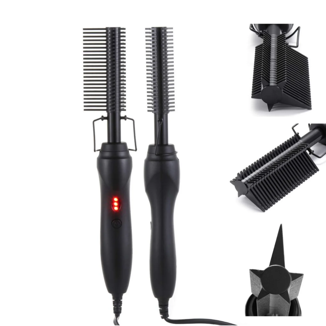 

Customized 500F Hair Curling Electric Comb Hot Combs 550 Degrees
