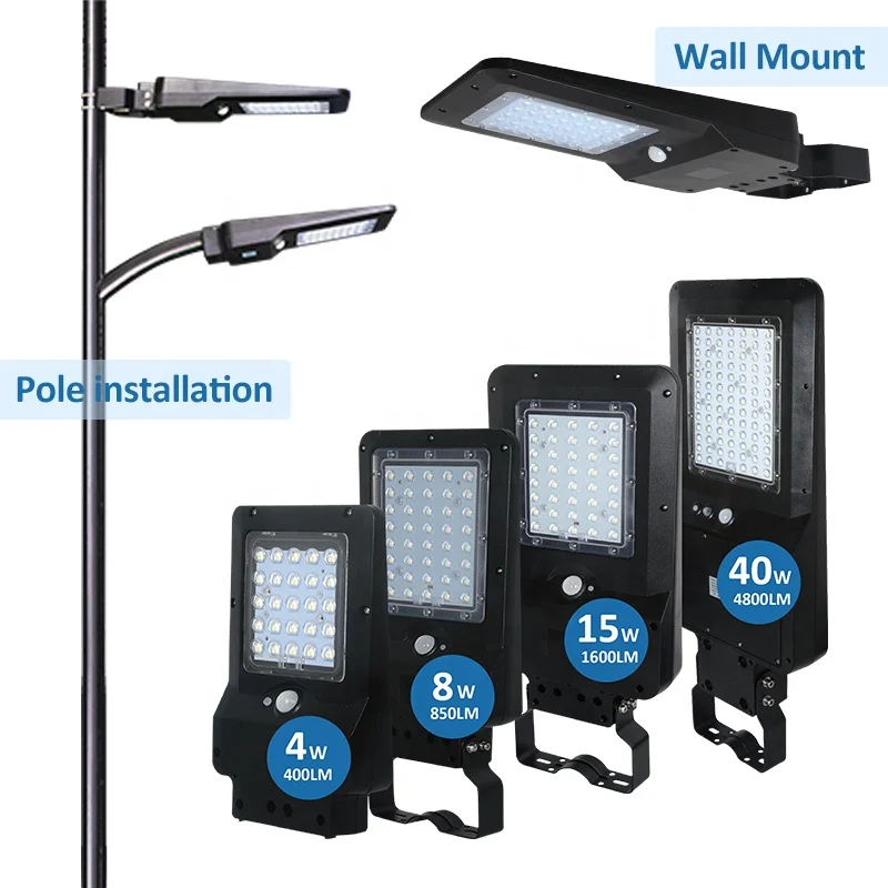 4W Solar led Wall mounted Light with smart function IP65 waterproof