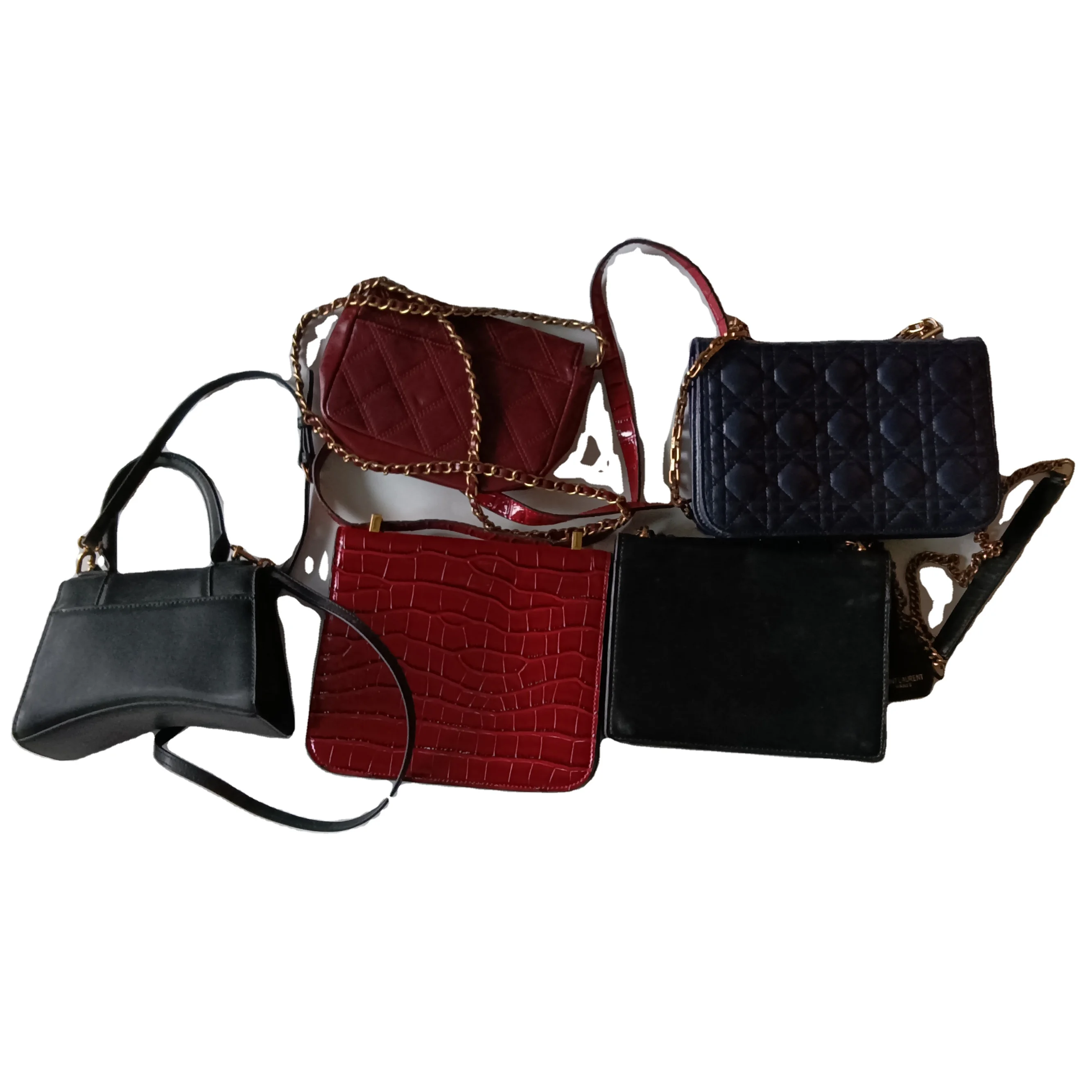 

Famous fashion design second-hand bags luxury branded used handbags for ladies in bales, Mixed color