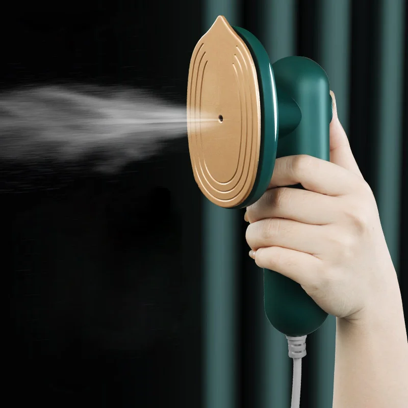 

D102 high quality Handheld portable Flatiron Fabric Clothes mini Pure steam press iron with nozzle for Home Travelling