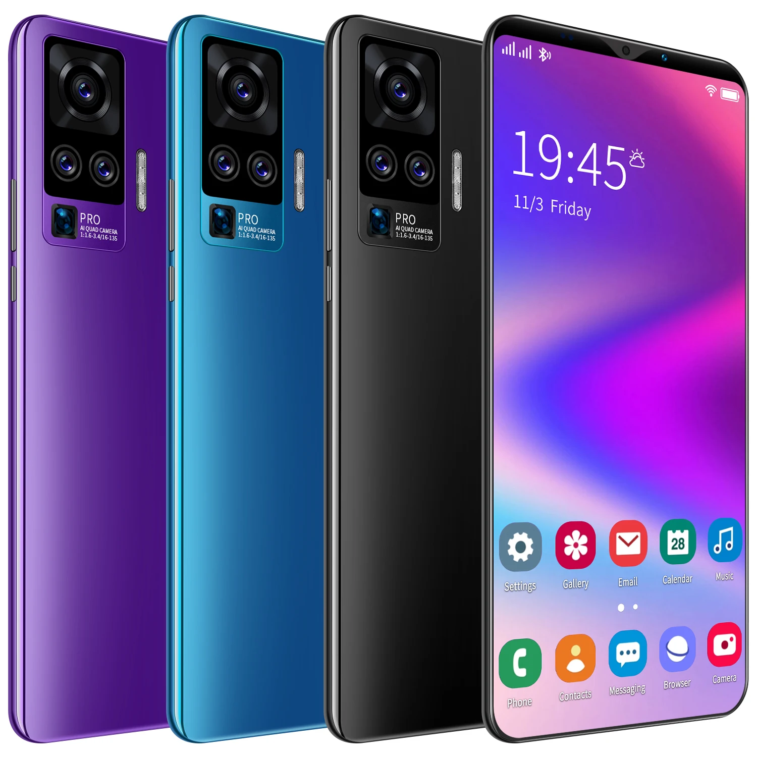 

wholesale Android 10.0 cellphones 4g 5g mobile phones 4G mobile smart phone, Purple, red, blue