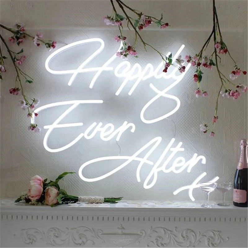 Custom Indoor Outdoor BETTER TOGETHER Neon Sign Light Letter for Wedding Decoration Led Neon Light Board