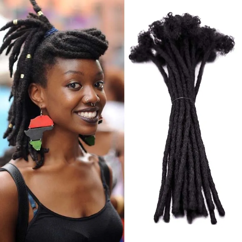 

Dreadlocks Human Hair Natural black Ombre color Crochet Hair Extension