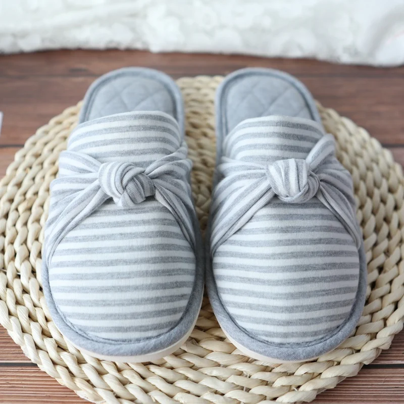 批发室内柔软棉质运动衫女士卧铺卧室拖鞋