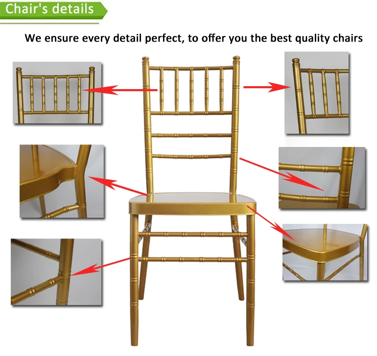 Wedding Chair Steel Wholesale Stainless Steel Tiffany Stackable Event