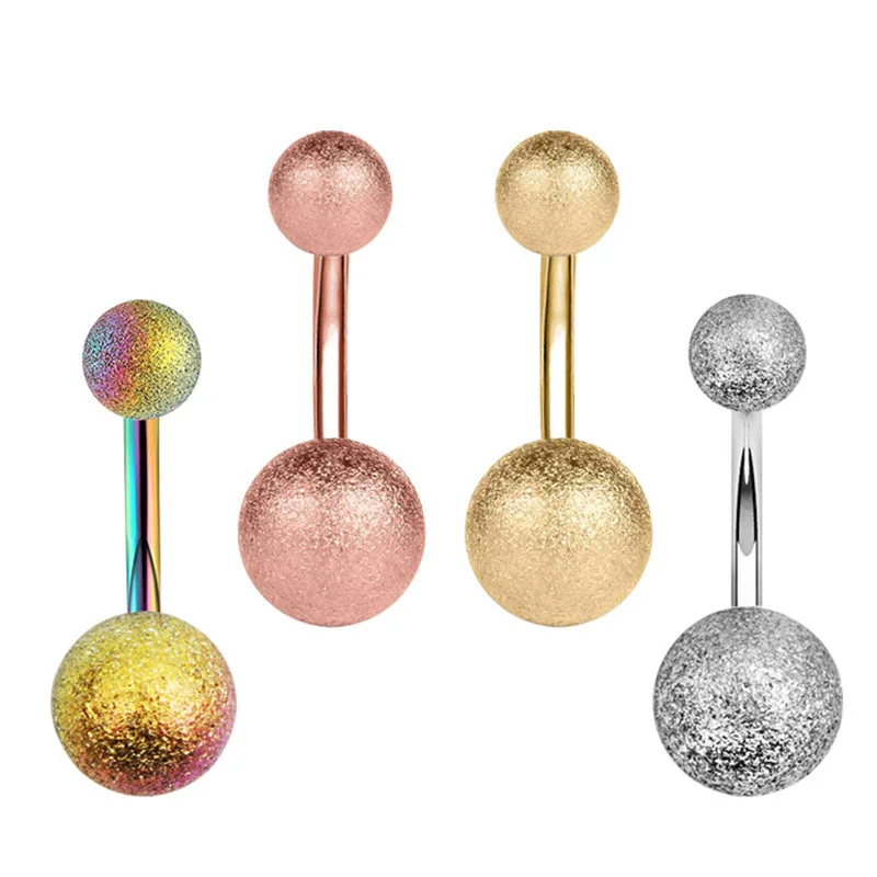 

Navel Bars Body Piercing Jewelry 14 Gauge Belly Button Rings Surgical Steel Belly Rings for Women Girls Gold Plated Belly Rings, Steel,gold,rose gold,colorful,blue