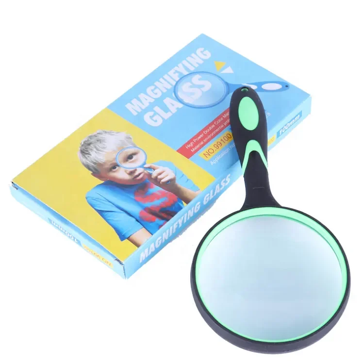 

50/65/75/100mm Magnifying Glass Portable Handheld Magnifier for Jewelry Newspaper Book Reading High Definition Eye Loupe Glass