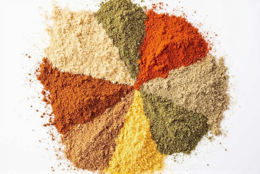 Comparison of different seasoning powder brands on display