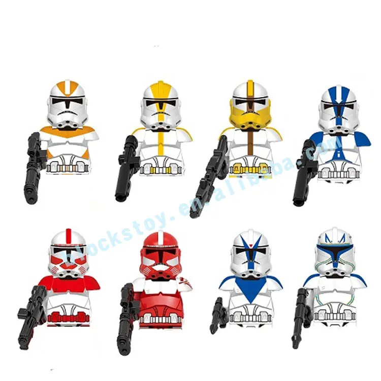 

X0300 SW Space Wars Attack Battalion Star Corps Command Coruscant Mini Building Blocks Action Figures Children's Education Toy