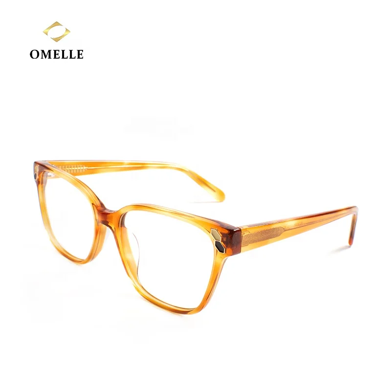 

OMELLE New Trendy Square Design Eyeglasses Acetate Optical Frame For Women