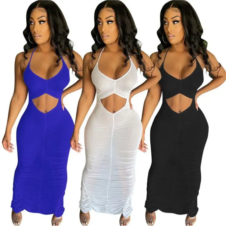 

MISS Newest Design Summer Women Hollow Out Dresses Cut Out Lady Elegant Sexy Bodycon Dress