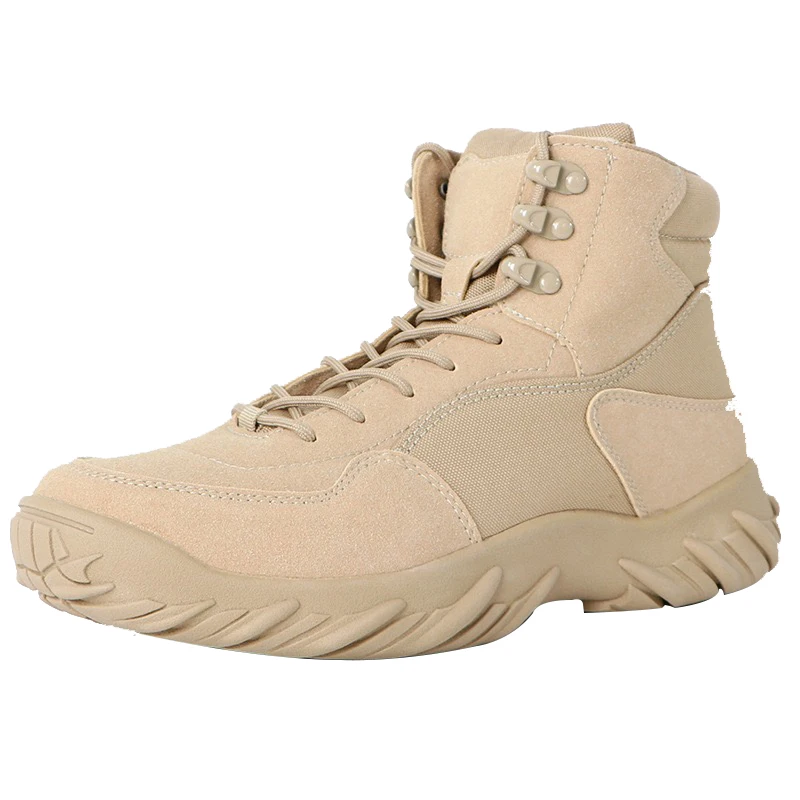 

Custom Combat Boots Field Wear Resistant Shock Absorbing Hiking Boots Adult Winter Light Weight Waterproof Shoes, Black khaki