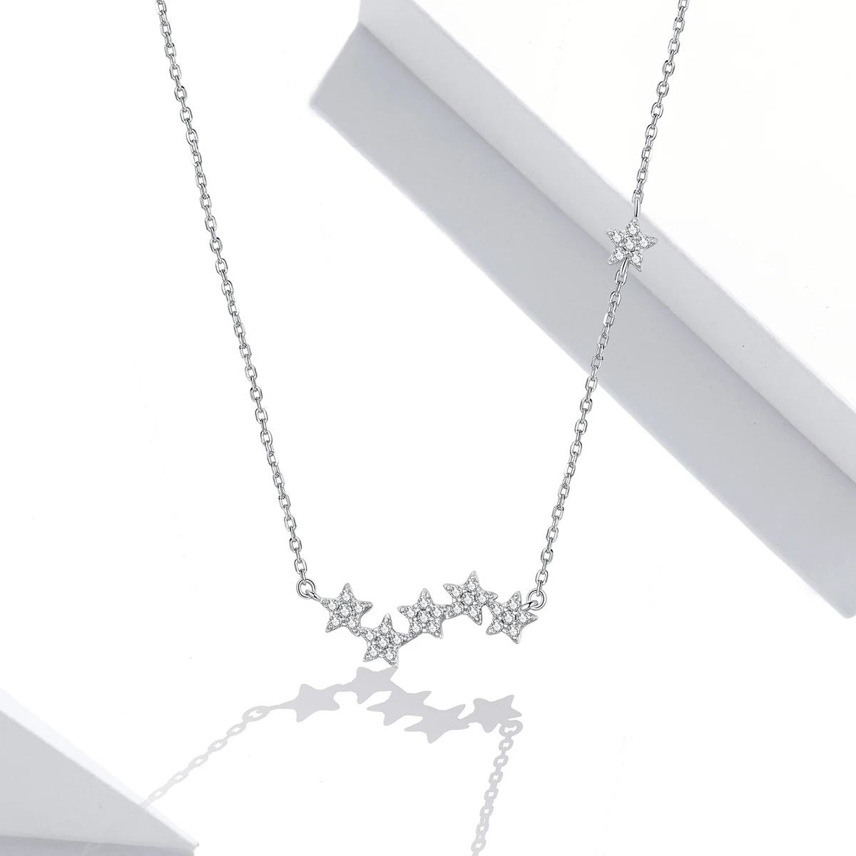 

Wholesale women choker fashion jewelry silver star necklace