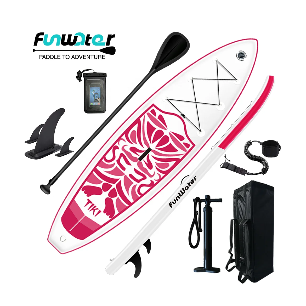 

FUNWATER drop shipping sup importing stand up paddle boards long board surfboard pink paddle board for unisex