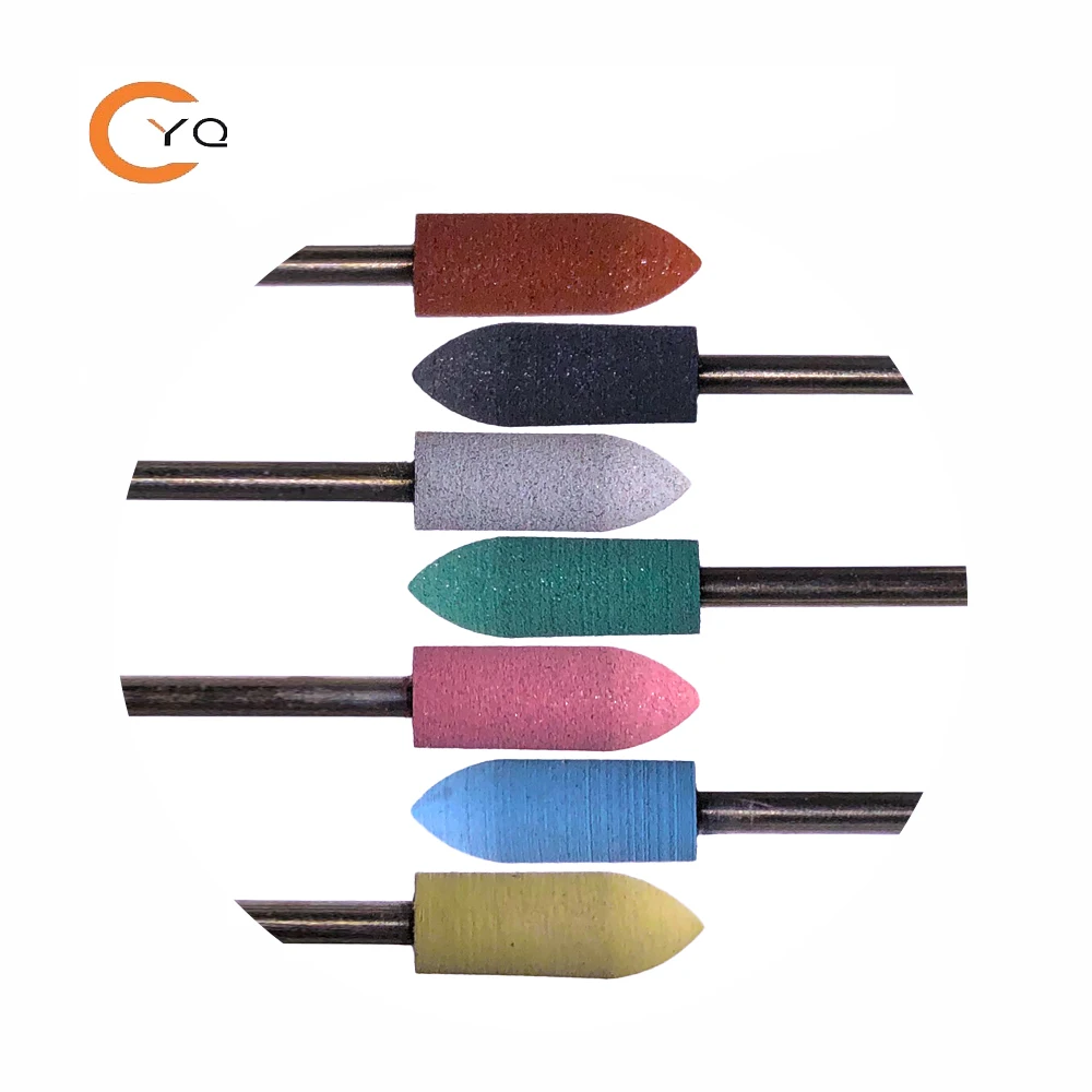 

Good quality and cheap 7 pcs High Quality Silicone Grinding Head for Nail Drill, Pink/blue/yellow/red/green/silver/black