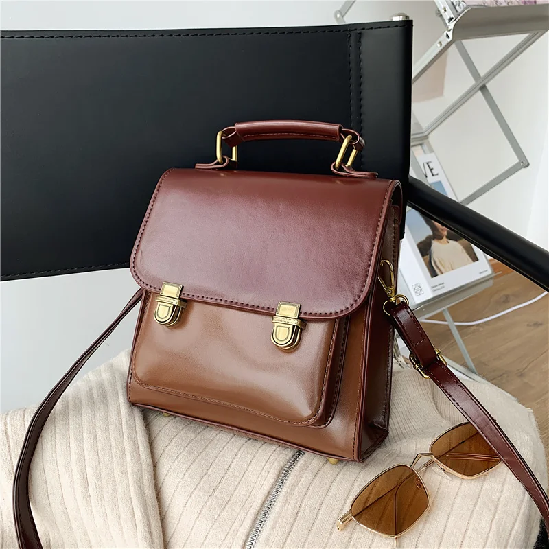 

Square Crossbody bag 2020 Fashion New High quality PU Leather Women's Designer Shoulder Messenger handbag, Black,red or customized