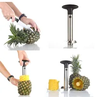 

3 in 1 Home & Kitchen Tool Reinforced Thicker Blade Automatic Pineapple Knife Corer Remover Cutter